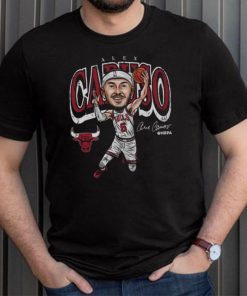 Alex Caruso Chicago Bulls Cartoon WHT Shirt