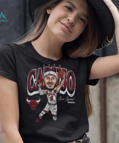 Alex Caruso Chicago Bulls Cartoon WHT Shirt