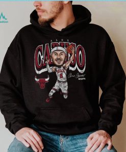 Alex Caruso Chicago Bulls Cartoon WHT Shirt