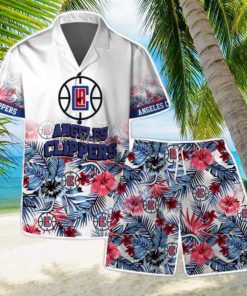 Angeles Clippers Team Logo Pattern Basketball Season Hawaiian Shirt & Short