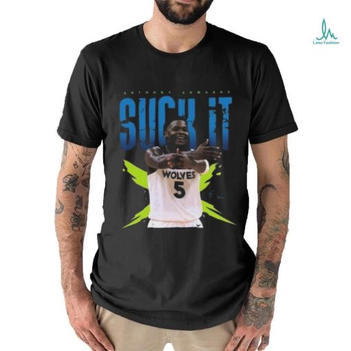 Anthony Edwards Minnesota Timberwolves Basketball Signature T shirt