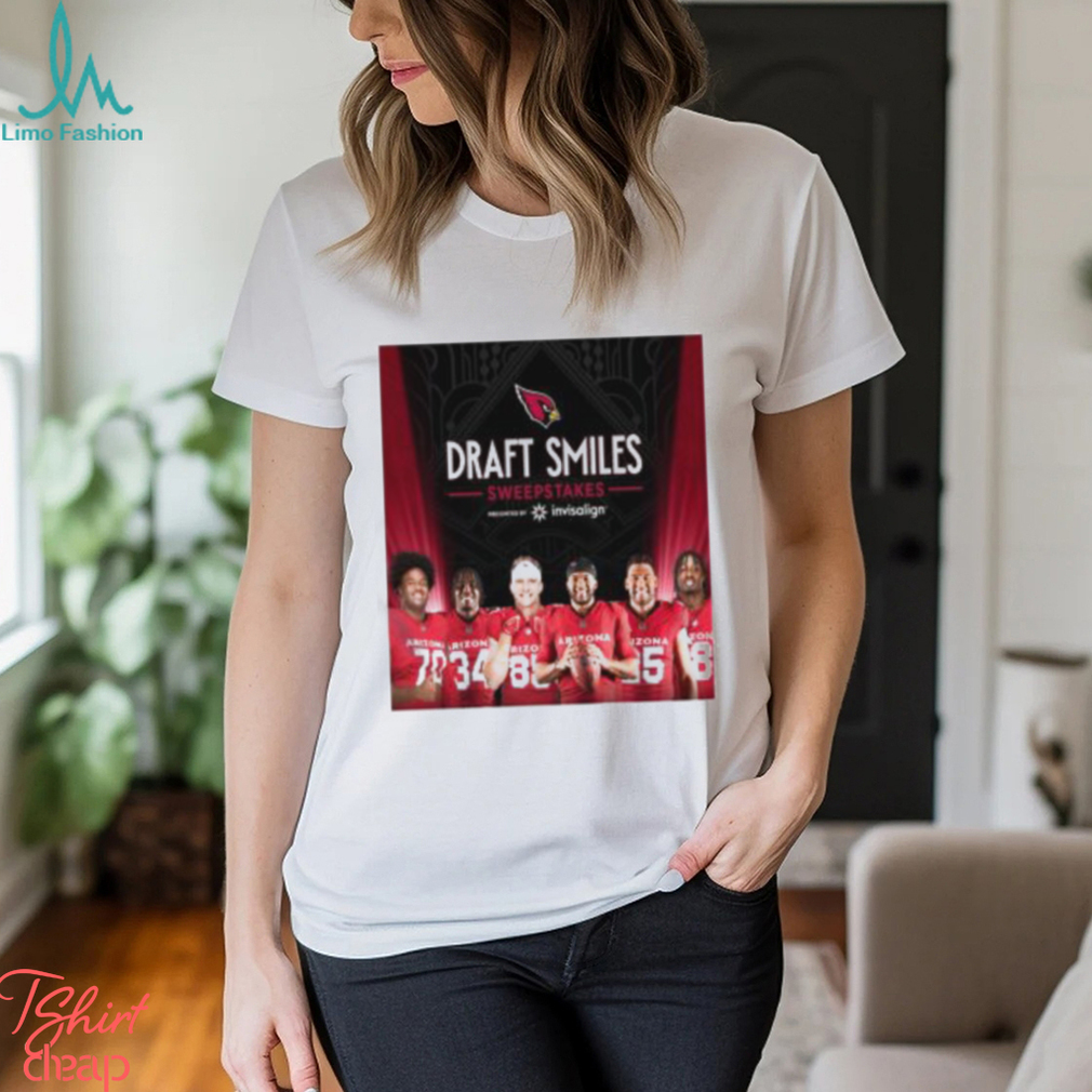 Arizona Cardinals 2024 NFL Draft Smiles Sweepstakes T Shirt Arizona Cardinals 2024 NFL Draft Smiles Sweepstakes T Shirt