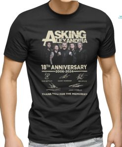 Asking Alexandria 18th Anniversary 2006 2024 Thank You For The Memories T Shirt