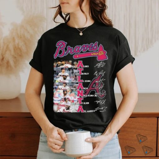 Atlanta Braves Team Players 2024 Signatures Shirt