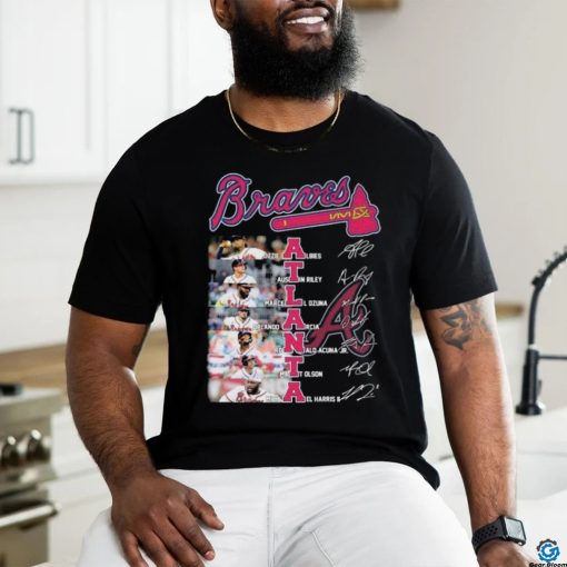 Atlanta Braves Team Players 2024 Signatures Shirt