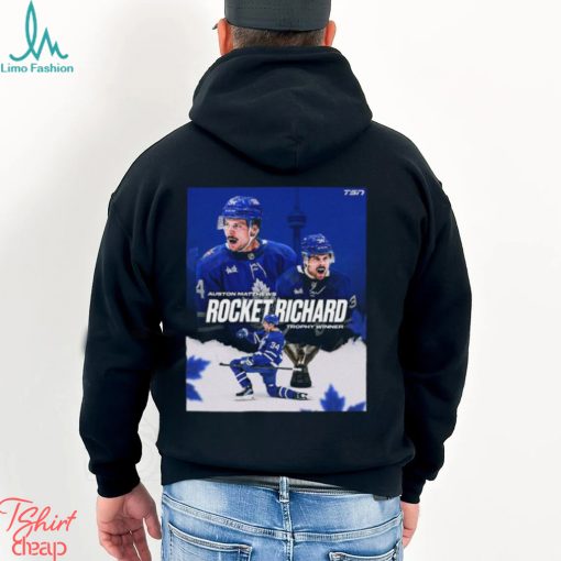Auston Matthews Has Finished The Season With 69 Goals And Has Won His Third Maurice Rocket Richard Trophy In The Last Four Years Classic T Shirt