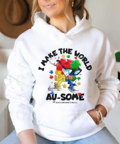 Autism Dabbing I Make The World Ausome Puzzle Piece Shirt