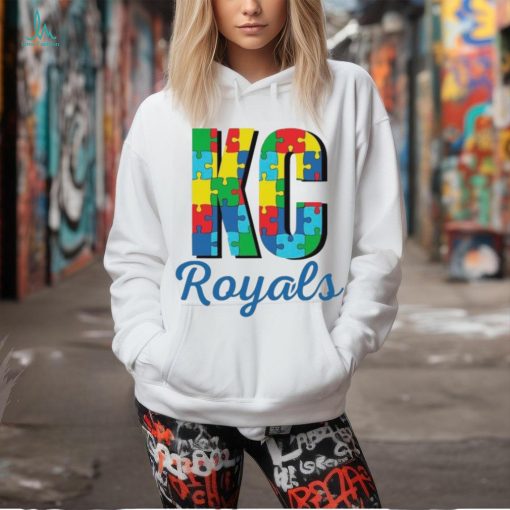 Autism KC Royals Baseball puzzle shirt