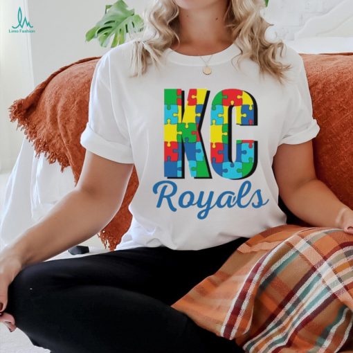 Autism KC Royals Baseball puzzle shirt