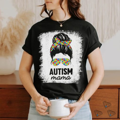 Autism Mama Puzzle Piece Autism Awareness Asd Autistic Mama Shirt