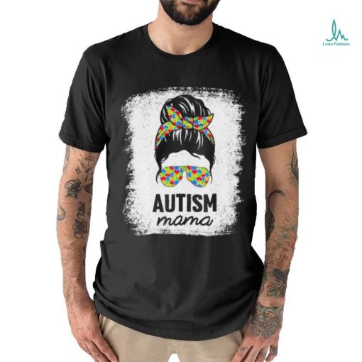 Autism Mama Puzzle Piece Autism Awareness Asd Autistic Mama Shirt
