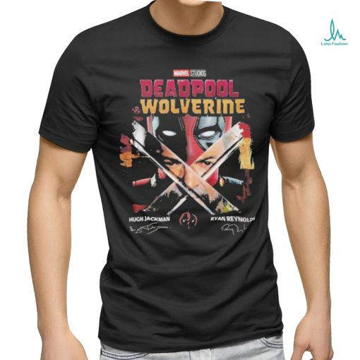 Awesome Marvel Deadpool Wolverine Hugh Jackman Ryan Reynolds Best Friend Shirt