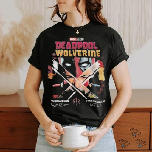 Awesome Marvel Deadpool Wolverine Hugh Jackman Ryan Reynolds Best Friend Shirt