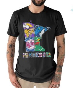 Awesome Minnesota Twins Minnesota Vikings Minnesota Timberwolves Minnesota Wild Shirt