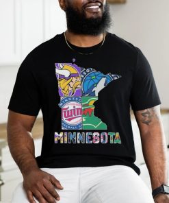 Awesome Minnesota Twins Minnesota Vikings Minnesota Timberwolves Minnesota Wild Shirt