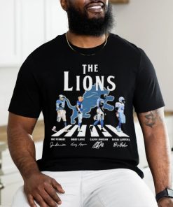 Awesome awesome The Detroit Lions Joe Schmidt Bobby Layne Calvin Johnson Barry Sanders T shirt