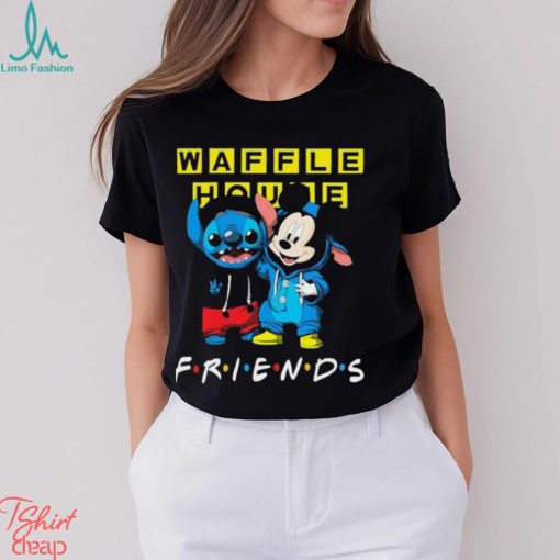 Baby Stitch And Mickey Mouse Waffle House Friends shirt