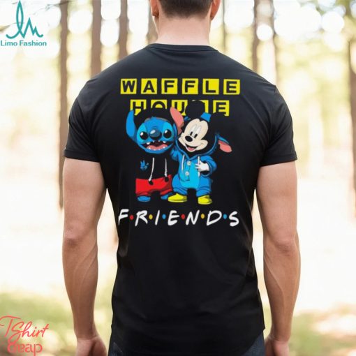 Baby Stitch And Mickey Mouse Waffle House Friends shirt