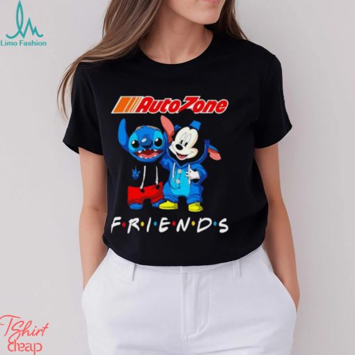 Baby Stitch and Mickey Mouse Auto Zone friends shirt