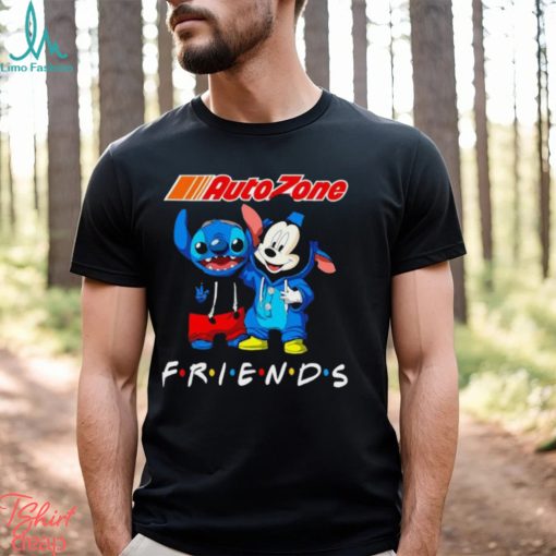 Baby Stitch and Mickey Mouse Auto Zone friends shirt