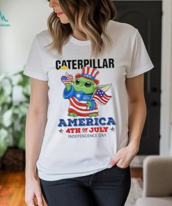 Baby Yoda Caterpillar America 4th Of July Independence Day shirt