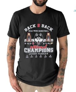 Back 2 Back NCAA Men’s Basketball National Champions UConn Huskies T Shirt