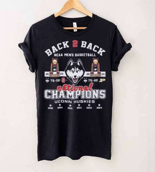 Back 2 Back NCAA Men’s Basketball National Champions UConn Huskies T Shirt