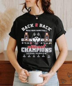 Back 2 Back NCAA Men’s Basketball National Champions UConn Huskies T Shirt