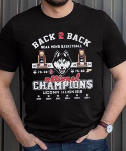 Back 2 Back NCAA Men’s Basketball National Champions UConn Huskies T Shirt