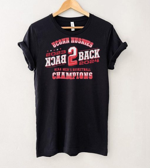 Back 2 Back UConn Huskies 2023 2024 NCAA Men’s Basketball National Champions Shirt