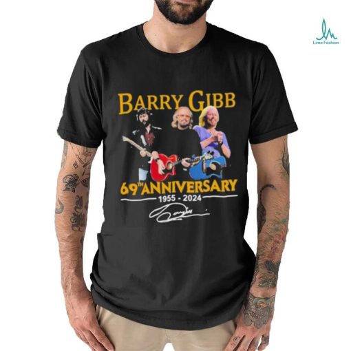 Barry Gibb 69th Anniversary 1955 2024 Signature T Shirt