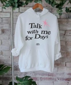 Benson Boone Shop Talk With Me For Days White Merch T Shirts
