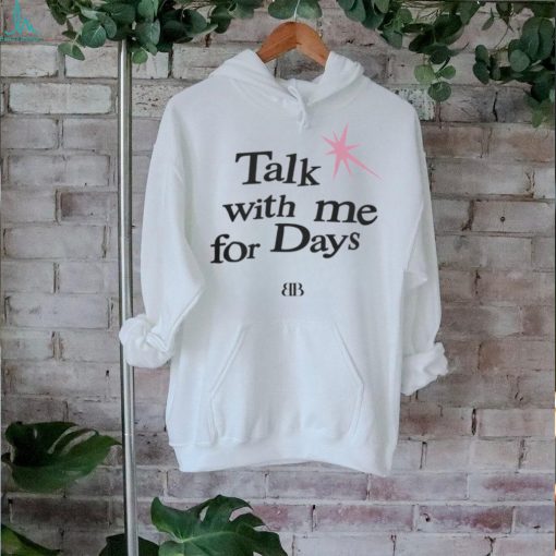 Benson Boone Shop Talk With Me For Days White Merch T Shirts