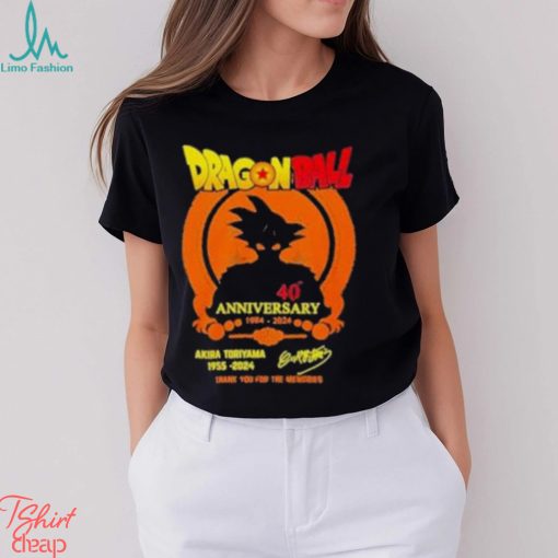 Best Rip Akira Toriyama 1955 2024 Dragon Ball Thank You For The Memories Signatures shirt