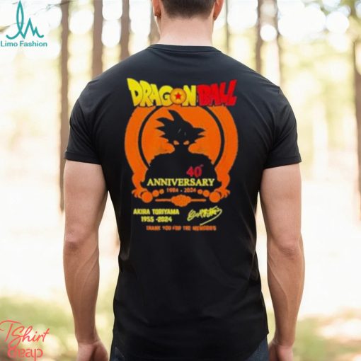 Best Rip Akira Toriyama 1955 2024 Dragon Ball Thank You For The Memories Signatures shirt