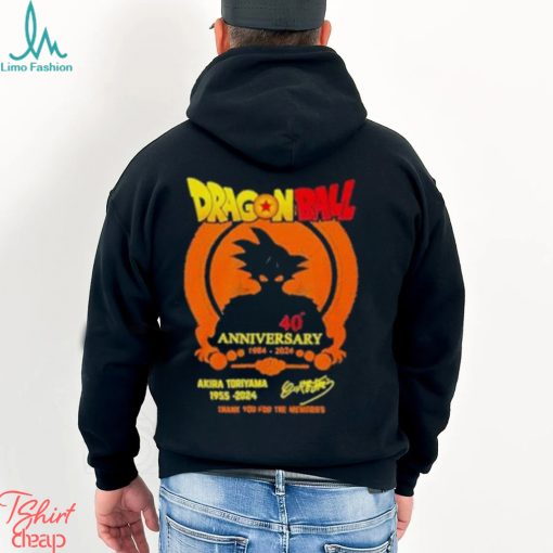Best Rip Akira Toriyama 1955 2024 Dragon Ball Thank You For The Memories Signatures shirt