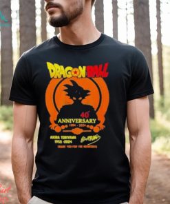 Best Rip Akira Toriyama 1955 2024 Dragon Ball Thank You For The Memories Signatures shirt
