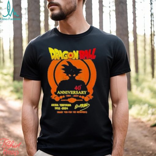 Best Rip Akira Toriyama 1955 2024 Dragon Ball Thank You For The Memories Signatures shirt
