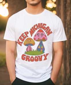 Billydoe Wearing Keep Michigan Groovy Shirt