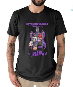 Black Sabbath Guitar Band 56th Anniversary 1968 2024 Signature Shirt