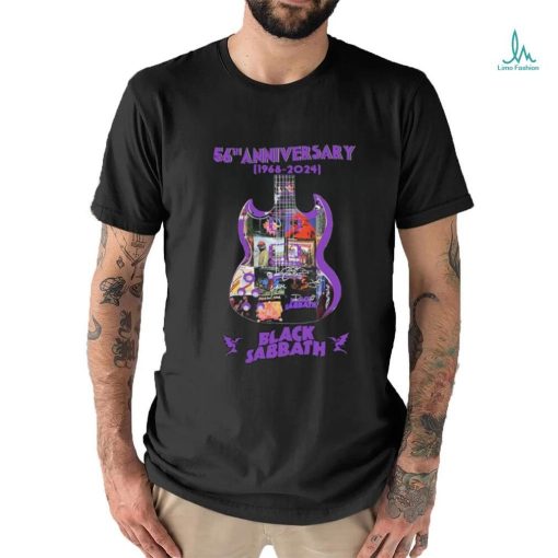 Black Sabbath Guitar Band 56th Anniversary 1968 2024 Signature Shirt