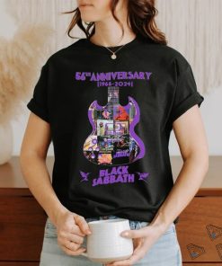 Black Sabbath Guitar Band 56th Anniversary 1968 2024 Signature Shirt