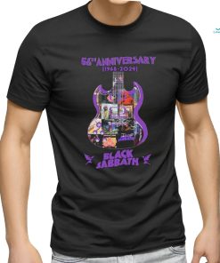 Black Sabbath Guitar Band 56th Anniversary 1968 2024 Signature Shirt