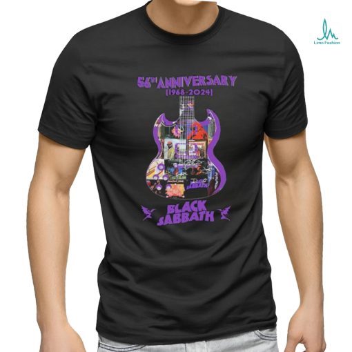Black Sabbath Guitar Band 56th Anniversary 1968 2024 Signature Shirt