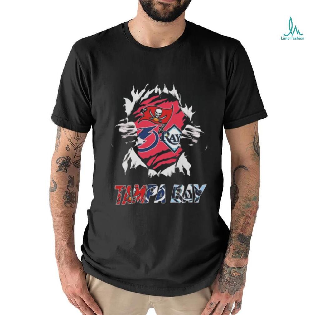 Blood Inside Me Tampa Bay Sport Team Rays X Buccaneers X Lightning X 2024 T shirt Blood Inside Me Tampa Bay Sport Team Rays X Buccaneers X Lightning X 2024 T shirt
