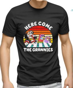 Bluey and friends abbey road here come the grannies vintage shirt
