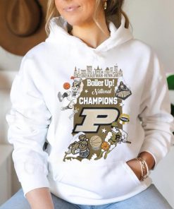 Boiler Up National Champions Purdue Boilermakers Players City Skyline Shirt