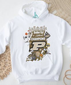 Boiler Up National Champions Purdue Boilermakers Players City Skyline Shirt