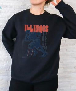 Bookstore Illinois Vintage Football Player T Shirt