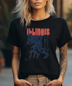 Bookstore Illinois Vintage Football Player T Shirt